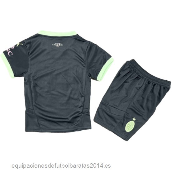 Nuevo 3ª Conjunto De Niños AC Milan 24/25 Negro Baratas